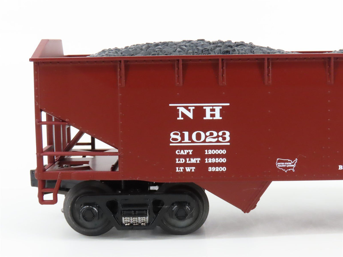 O Gauge 3-Rail MTH 20-90020A NH New Haven 2-Bay Offset Hopper #81023 w/Load