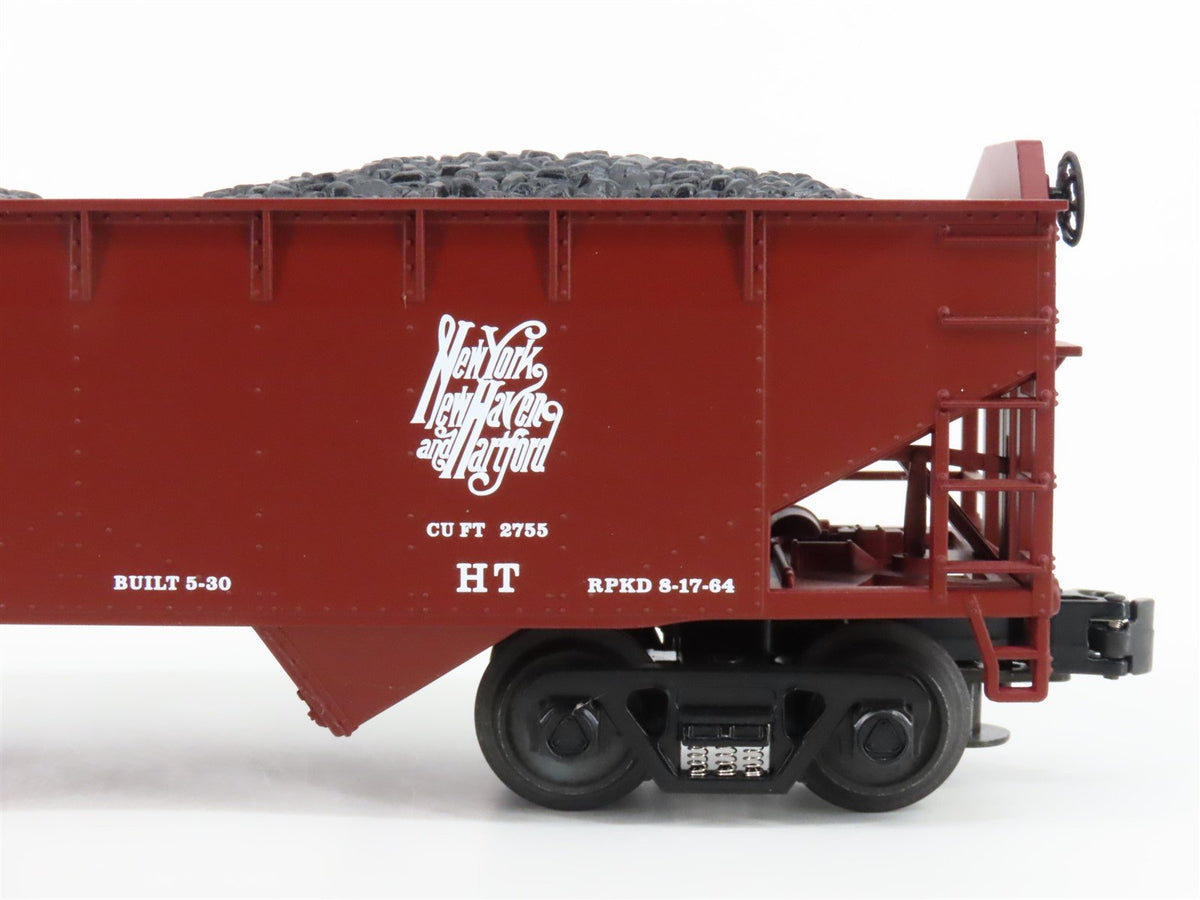 O Gauge 3-Rail MTH 20-90020A NH New Haven 2-Bay Offset Hopper #81023 w/Load