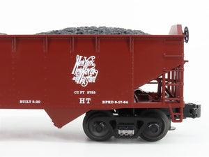 O Gauge 3-Rail MTH 20-90020A NH New Haven 2-Bay Offset Hopper #81023 w/Load