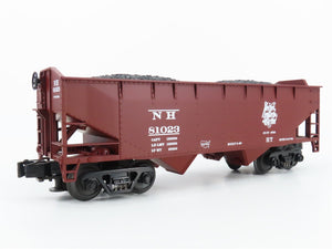 O Gauge 3-Rail MTH 20-90020A NH New Haven 2-Bay Offset Hopper #81023 w/Load
