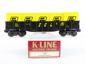 O Gauge 3-Rail K-Line K6551 SCL Seaboard Coast Line Gondola w/Load #6551