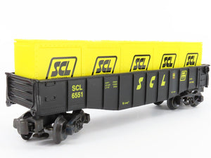 O Gauge 3-Rail K-Line K6551 SCL Seaboard Coast Line Gondola w/Load #6551