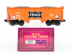 O Gauge 3-Rail MTH 20-97415 SLSF Frisco 2-Bay Offset Hopper #90491 w/Load