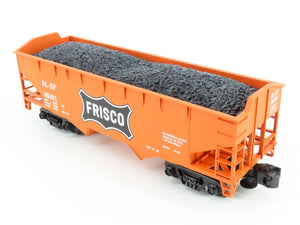 O Gauge 3-Rail MTH 20-97415 SLSF Frisco 2-Bay Offset Hopper #90491 w/Load