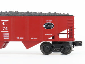 O Gauge 3-Rail Industrial Rail IDM 4003 NYC New York Central 2-Bay Hopper 868074