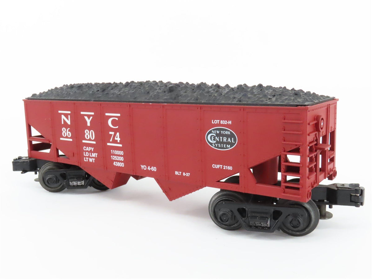 O Gauge 3-Rail Industrial Rail IDM 4003 NYC New York Central 2-Bay Hopper 868074