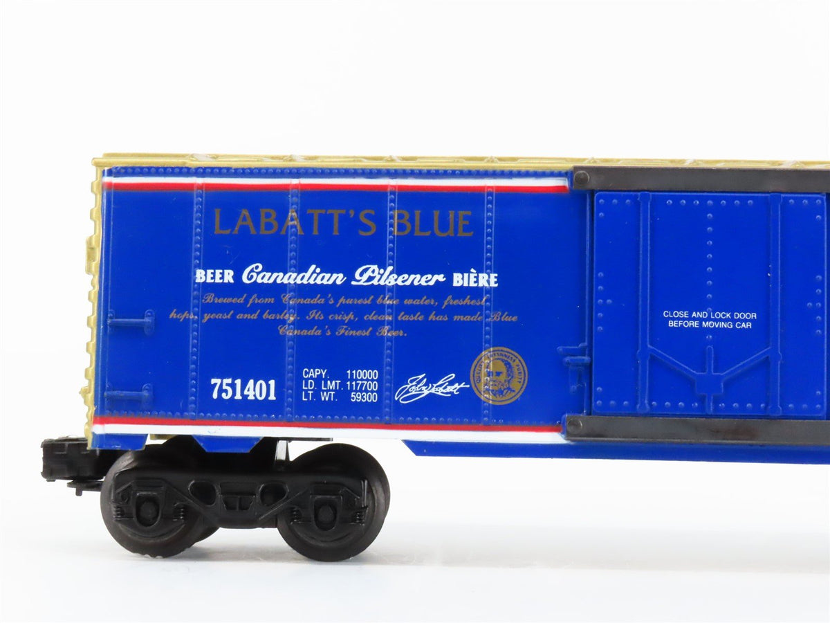 O Gauge 3-Rail K-Line Labatt&#39;s USA K751401 Labatt&#39;s Blue Reefer #751401