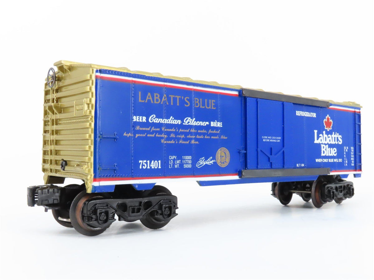 O Gauge 3-Rail K-Line Labatt&#39;s USA K751401 Labatt&#39;s Blue Reefer #751401