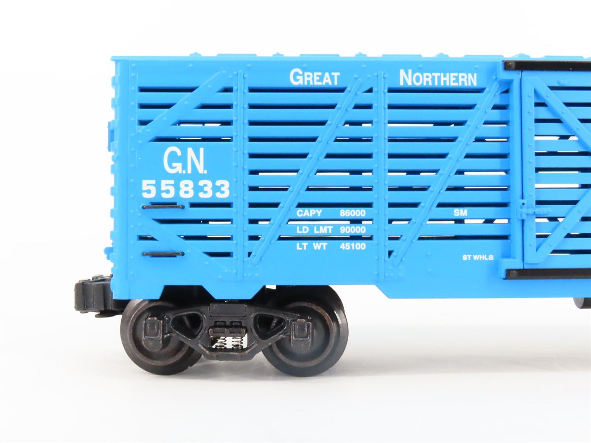 O Gauge 3-Rail K-Line K643-1591 GN Great Northern Big Sky Blue Stock Car #55833