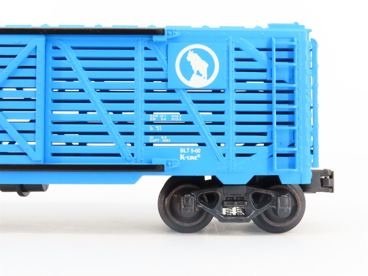 O Gauge 3-Rail K-Line K643-1591 GN Great Northern Big Sky Blue Stock Car #55833