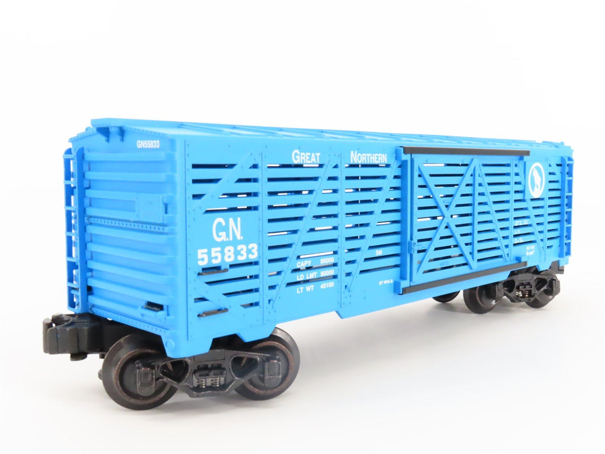 O Gauge 3-Rail K-Line K643-1591 GN Great Northern Big Sky Blue Stock Car #55833