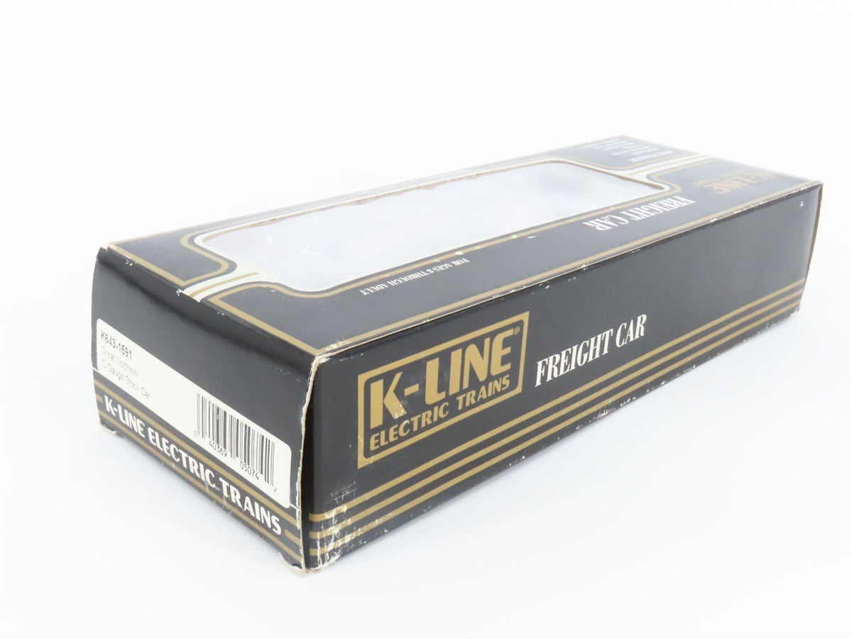 O Gauge 3-Rail K-Line K643-1591 GN Great Northern Big Sky Blue Stock Car #55833