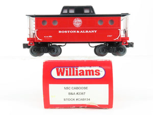 O Gauge 3-Rail Williams CAB134 B&A Boston & Albany N5C Caboose #2367 w/Lights