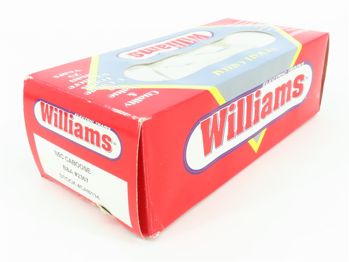 O Gauge 3-Rail Williams CAB134 B&amp;A Boston &amp; Albany N5C Caboose #2367 w/Lights