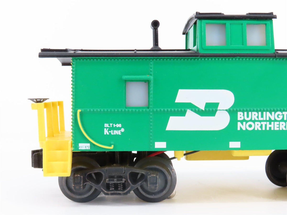 O Gauge 3-Rail K-Line K-6182 BN Burlington Northern Lighted Caboose #6182