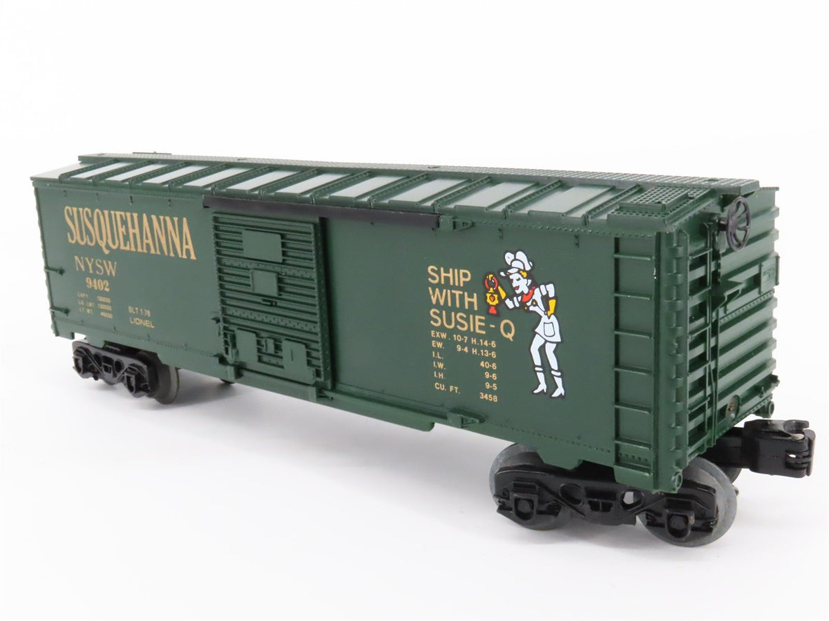 O Gauge 3-Rail Lionel 6-9402 NYSW Susquehanna Single Door Box Car #9402