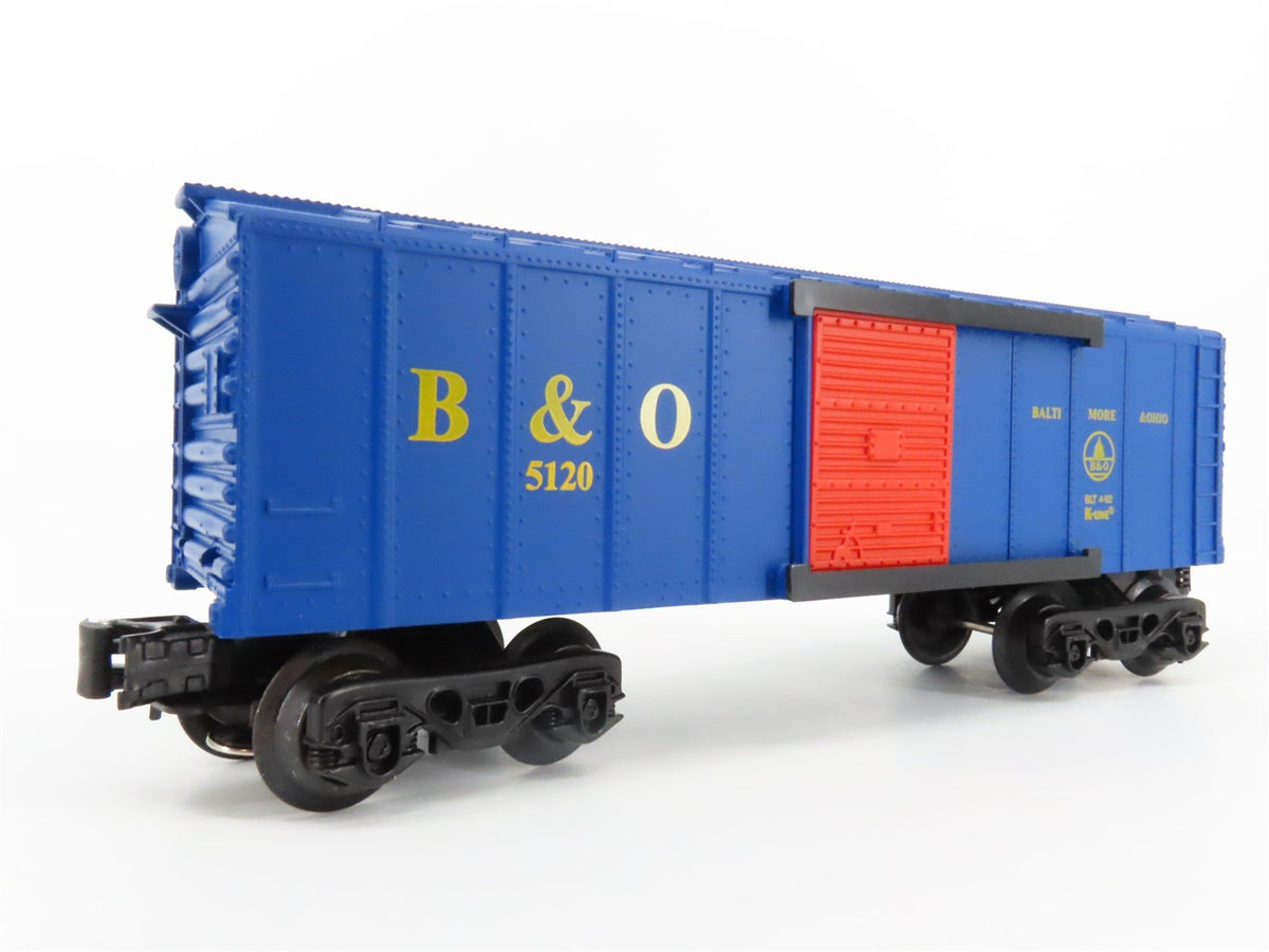 O Gauge 3-Rail K-Line K-5120 B&amp;O Baltimore &amp; Ohio Single Door Boxcar #5120