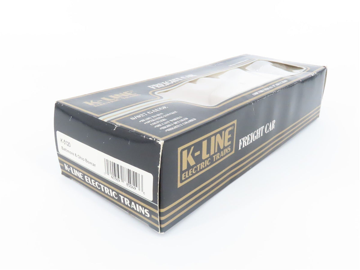 O Gauge 3-Rail K-Line K-5120 B&amp;O Baltimore &amp; Ohio Single Door Boxcar #5120