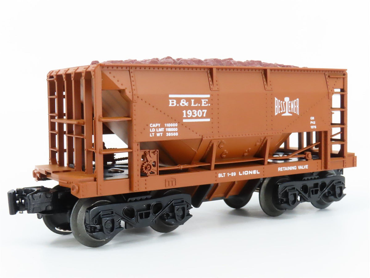 O Gauge 3-Rail Lionel 6-19307 BLE Bessemer &amp; Lake Erie Ore Car #19307 wLoad
