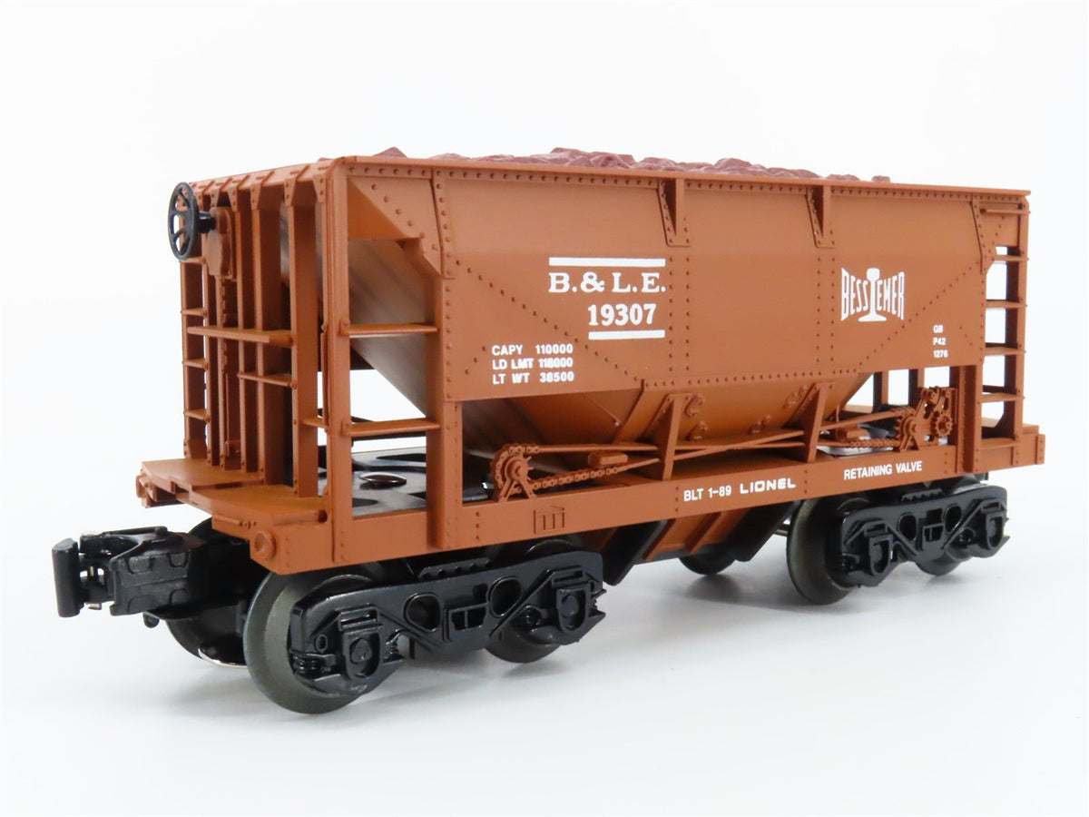 O Gauge 3-Rail Lionel 6-19307 BLE Bessemer &amp; Lake Erie Ore Car #19307 wLoad