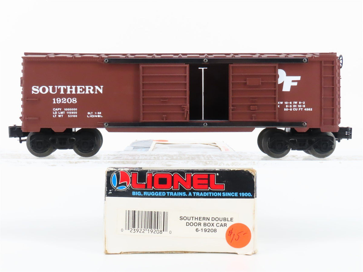 O Gauge 3-Rail Lionel 6-19208 Southern Double Door Boxcar #19208
