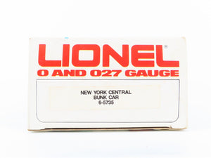 O Gauge 3-Rail Lionel 6-5735 NYC New York Central System Bunk Car #5735