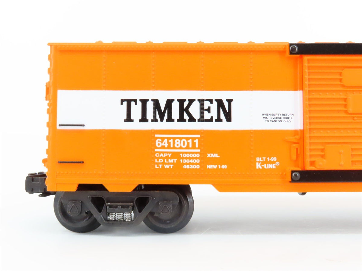 O Gauge 3-Rail K-Line K641-8011 Timken Single Door Boxcar #6418011
