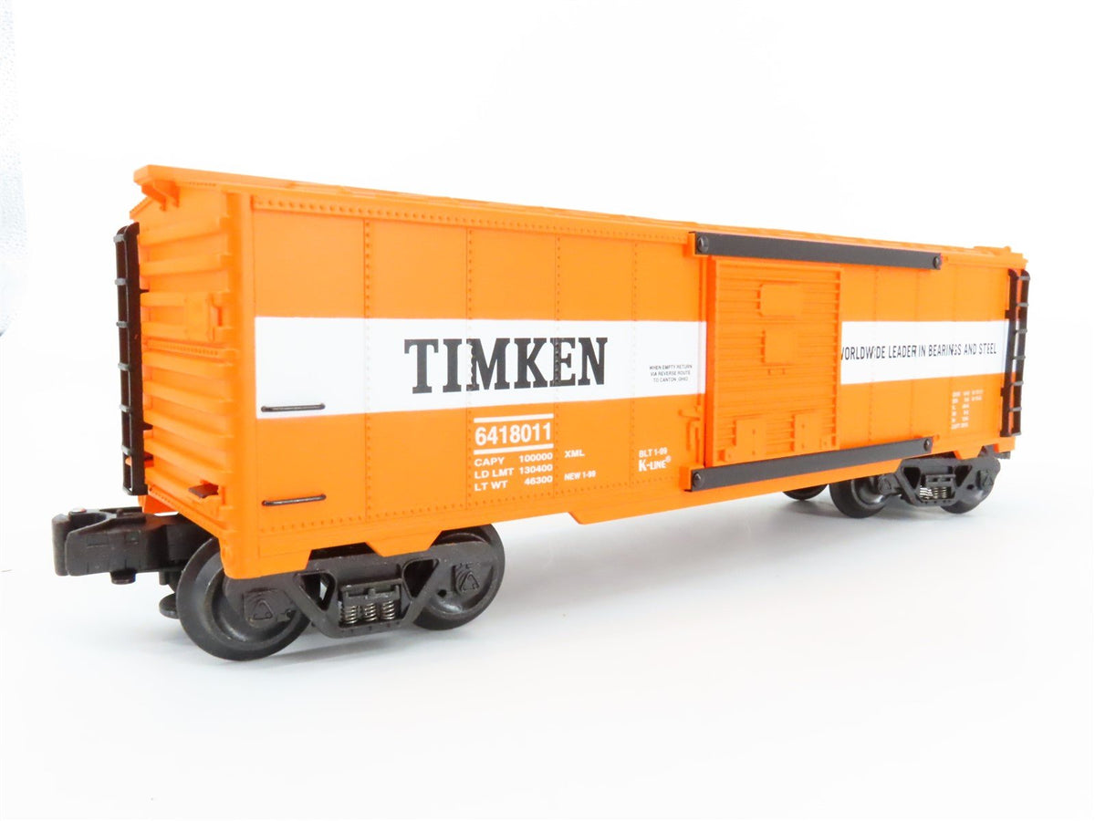 O Gauge 3-Rail K-Line K641-8011 Timken Single Door Boxcar #6418011