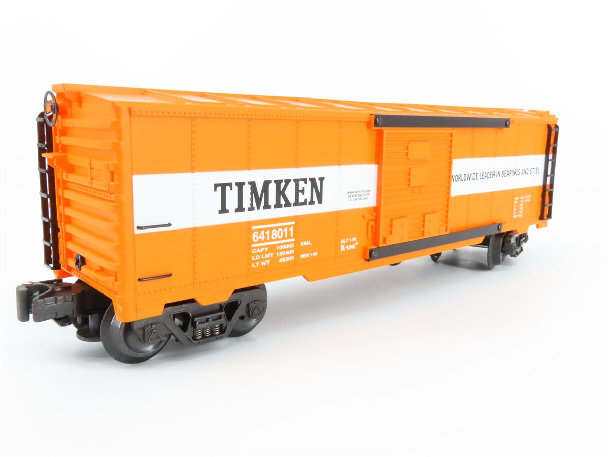 O Gauge 3-Rail K-Line K641-8011 Timken Single Door Boxcar #6418011