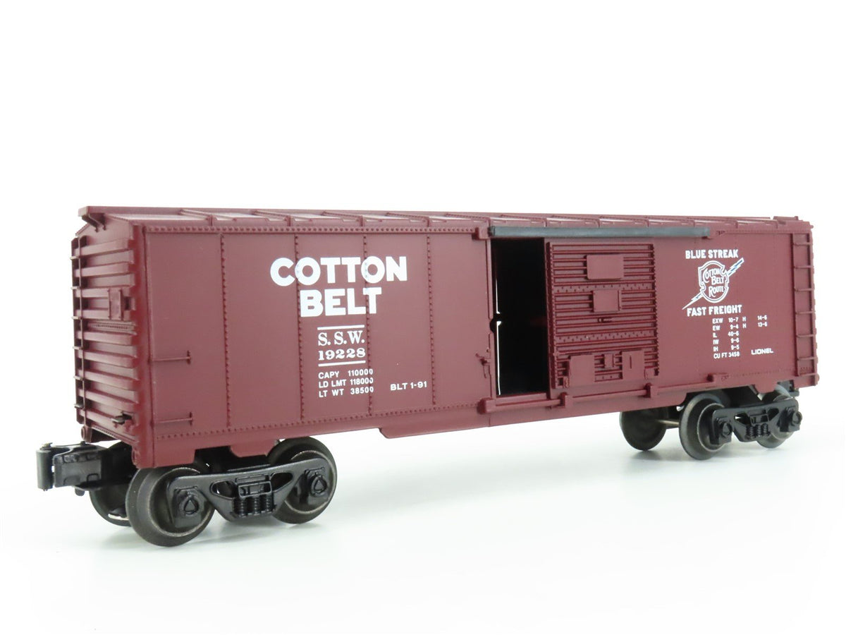 O Gauge 3-Rail Lionel 6-19228 SSW Cotton Belt Blue Streak Boxcar #19228