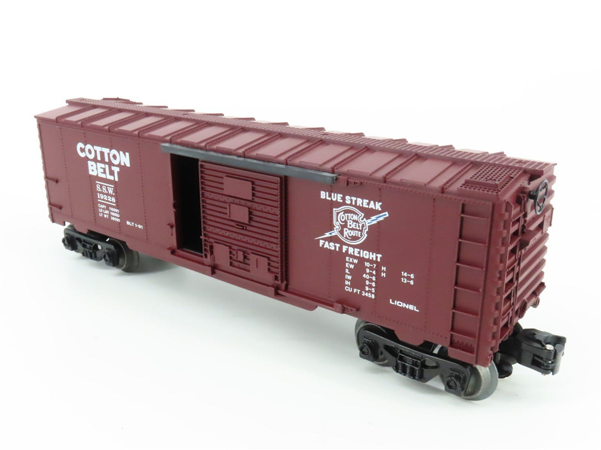 O Gauge 3-Rail Lionel 6-19228 SSW Cotton Belt Blue Streak Boxcar #19228