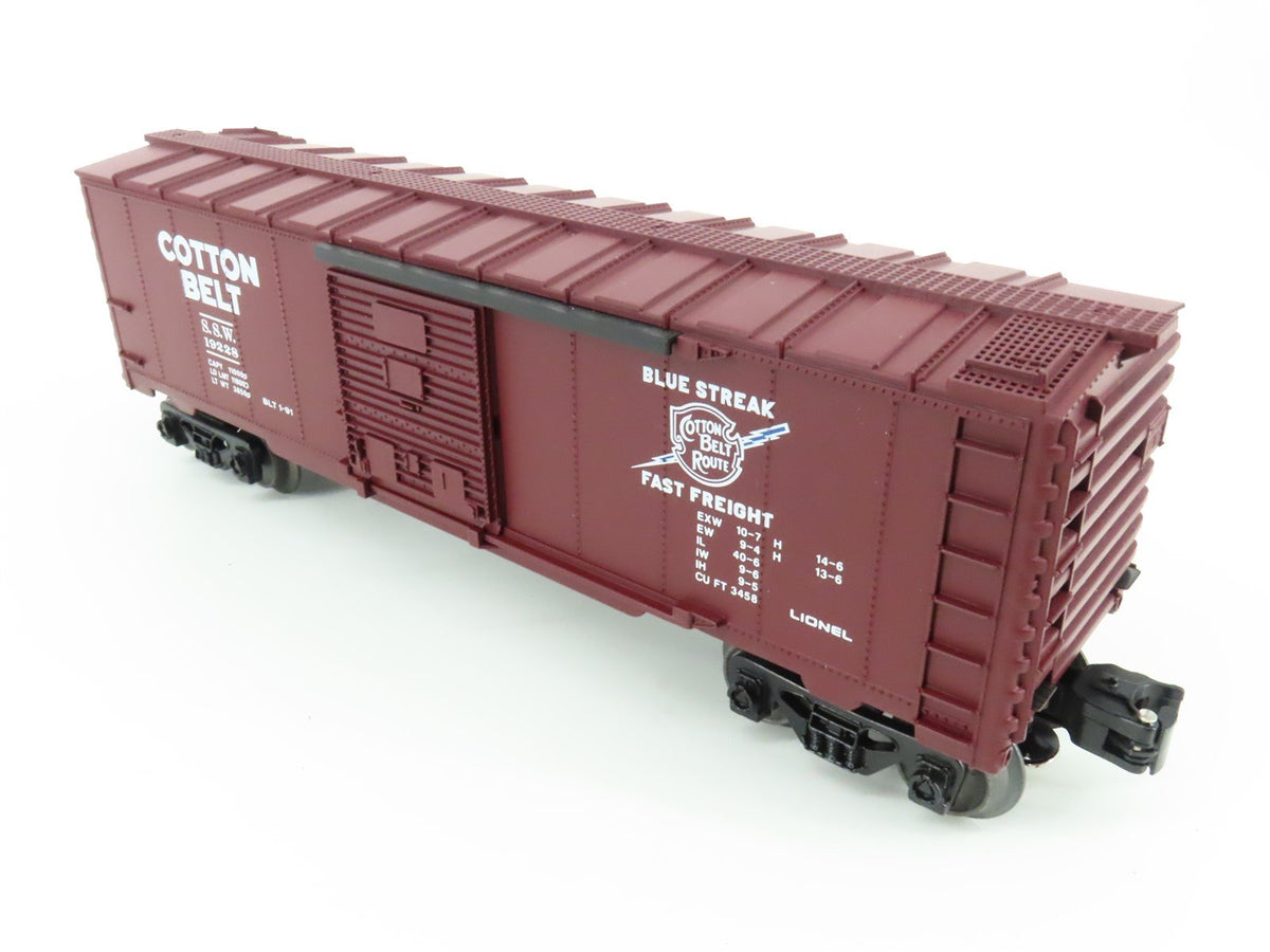 O Gauge 3-Rail Lionel 6-19228 SSW Cotton Belt Blue Streak Boxcar #19228