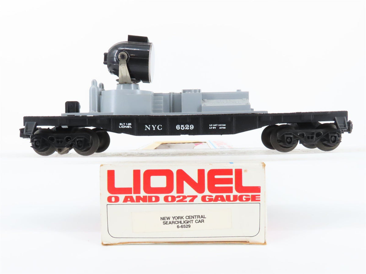 O Gauge 3-Rail Lionel 6-6529 NYC New York Central System Searchlight Car #6529