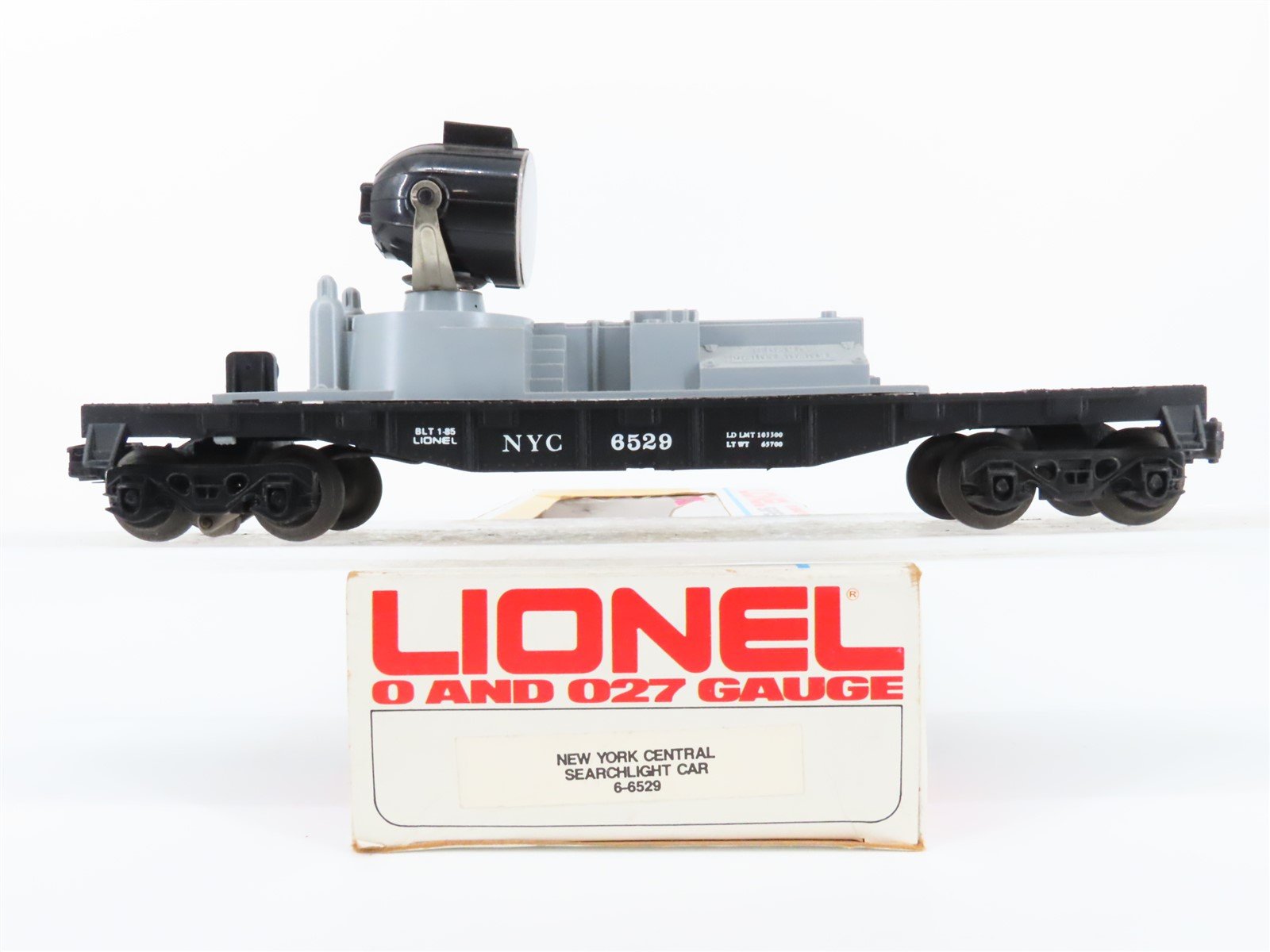 O Gauge 3-Rail Lionel 6-6529 NYC New York Central System Searchlight Car #6529