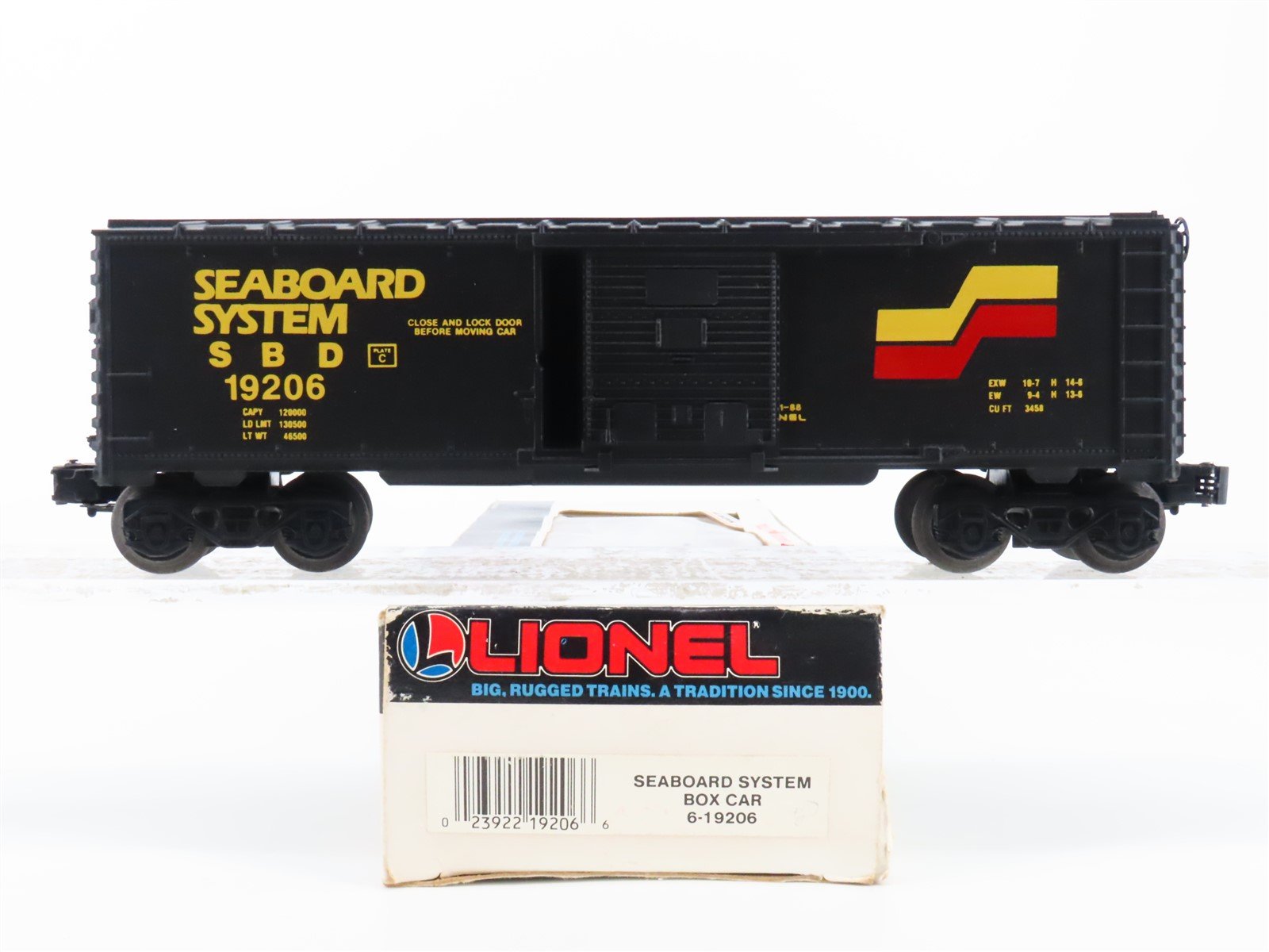 O Gauge 3-Rail Lionel 6-19206 SBD Seaboard System Single Door Boxcar #19206