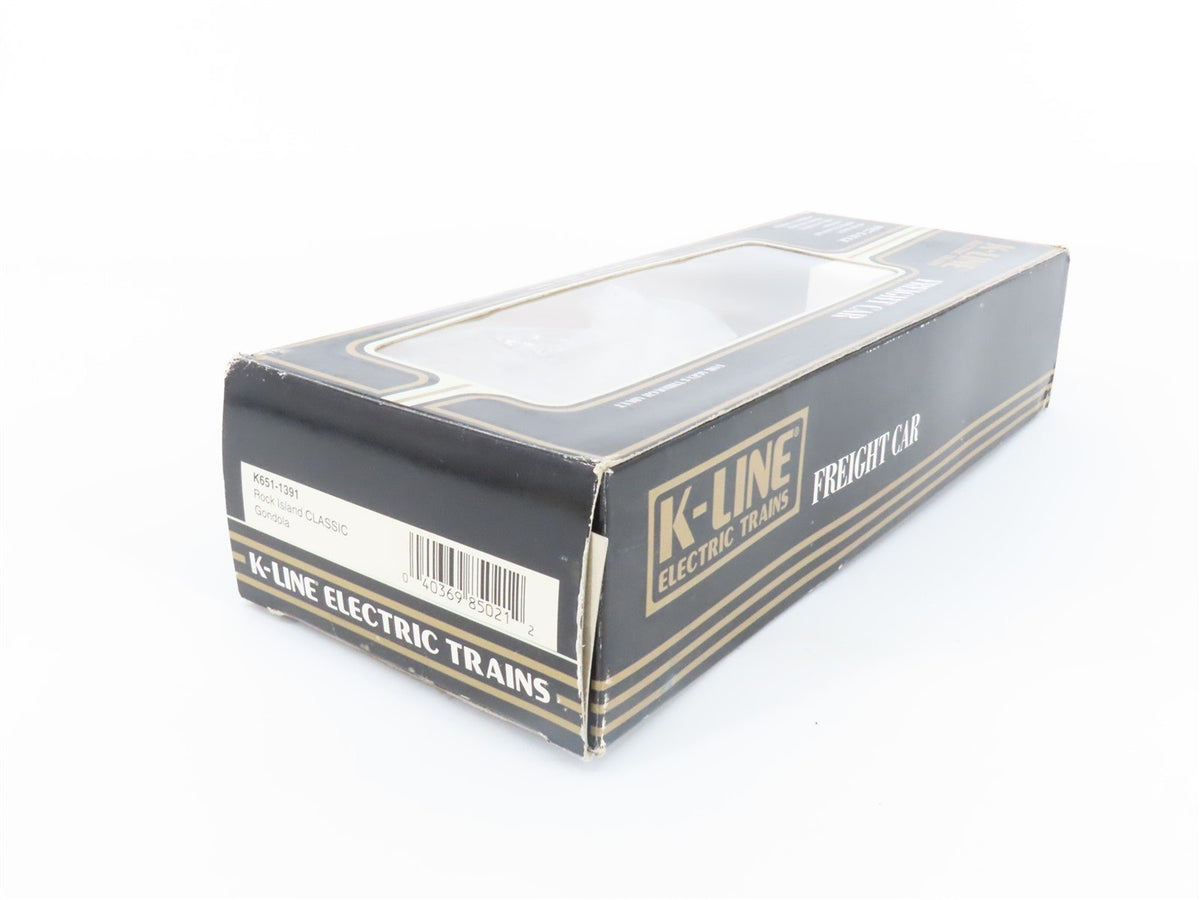 O Gauge 3-Rail K-Line K651-1391 RI Rock Island Gondola w/Load #6511391