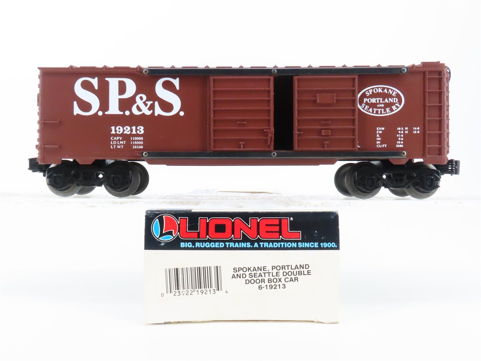 O Gauge 3-Rail Lionel 6-19213 SP&S Spokane Portland & Seattle Boxcar #19213