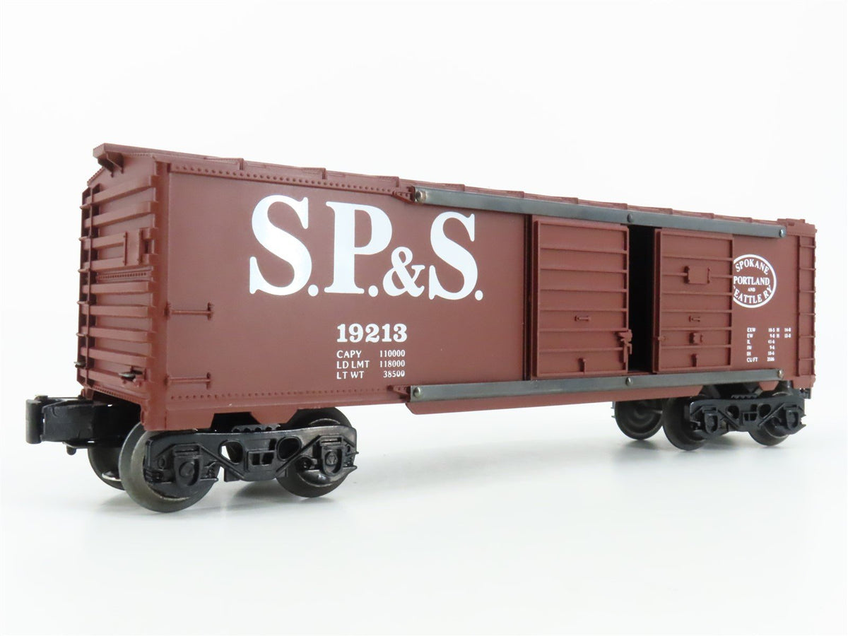 O Gauge 3-Rail Lionel 6-19213 SP&amp;S Spokane Portland &amp; Seattle Boxcar #19213