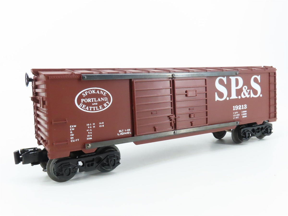 O Gauge 3-Rail Lionel 6-19213 SP&amp;S Spokane Portland &amp; Seattle Boxcar #19213