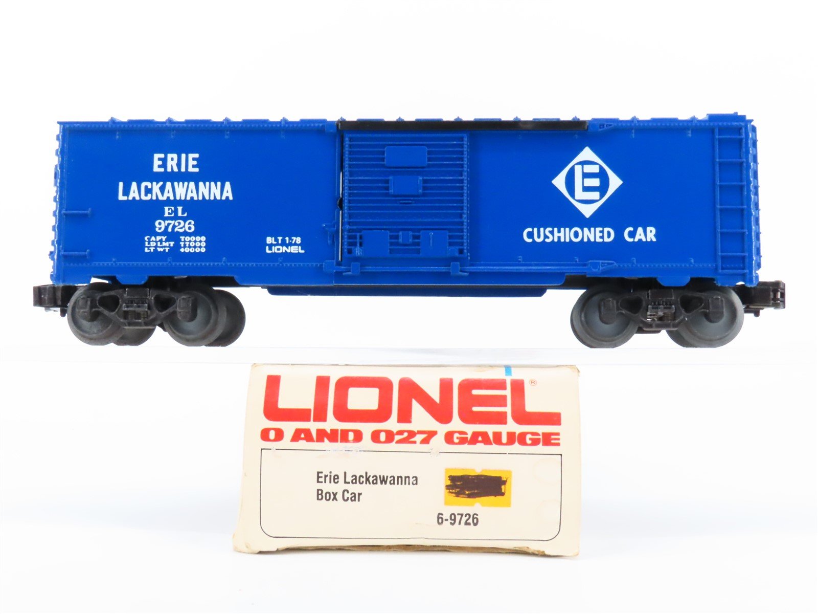 O Gauge 3-Rail Lionel 6-9726 EL Erie Lackawanna Single Door Box Car #9726