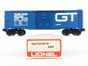 O Gauge 3-Rail Lionel 6-9735 GTW Grand Trunk Western Single Door Box Car #9735