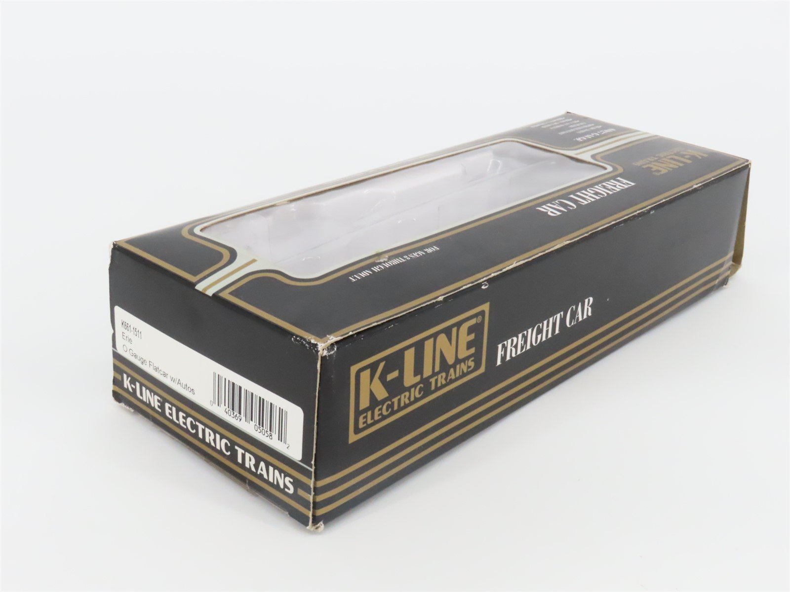 O Gauge 3-Rail K-Line K661-1511 Erie Flat Car W/Volkswagen autos #1511