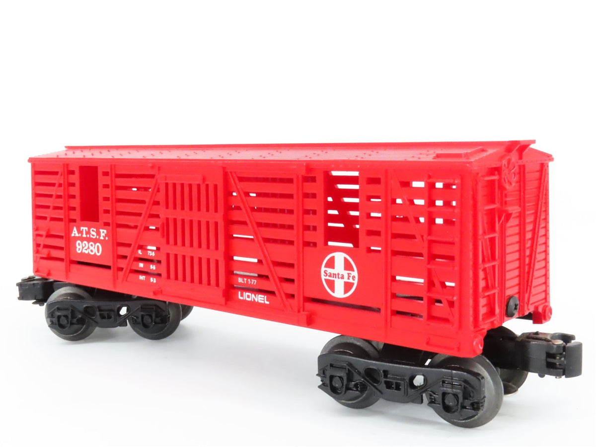 O Gauge 3-Rail Lionel 6-9280 ATSF Santa Fe Railroad Horse Transport Car #9280