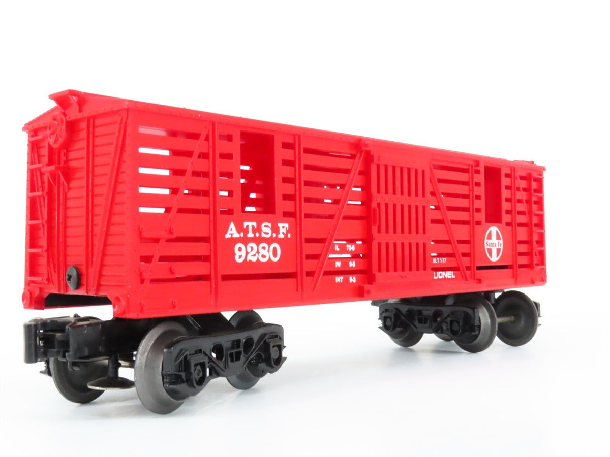 O Gauge 3-Rail Lionel 6-9280 ATSF Santa Fe Railroad Horse Transport Car #9280