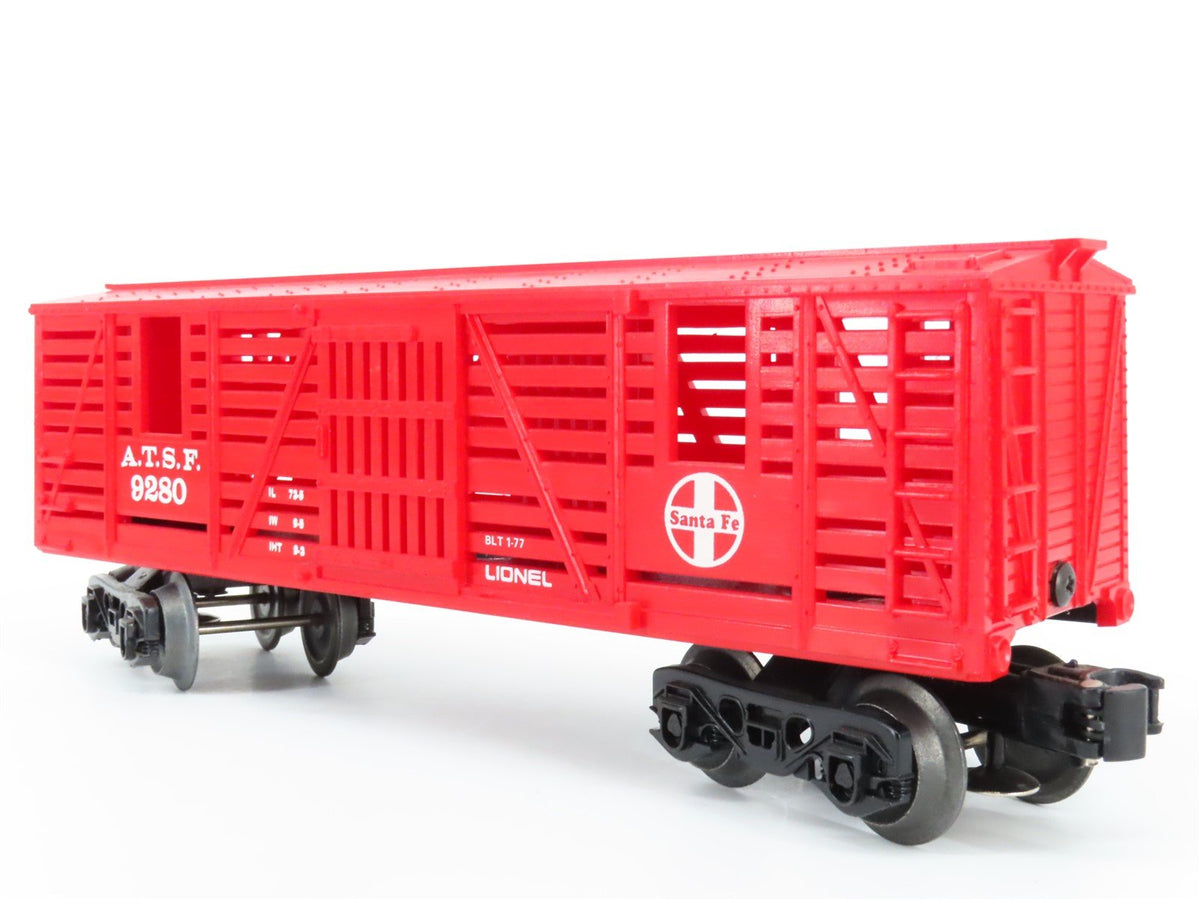 O Gauge 3-Rail Lionel 6-9280 ATSF Santa Fe Railroad Horse Transport Car #9280