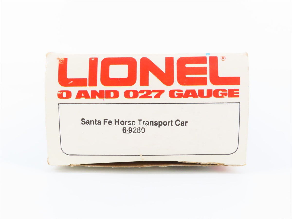 O Gauge 3-Rail Lionel 6-9280 ATSF Santa Fe Railroad Horse Transport Car #9280