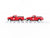 O Gauge 3-Rail K-Line K-699502 BNSF Santa Fe Flat Car W/Pickup Trucks #6995