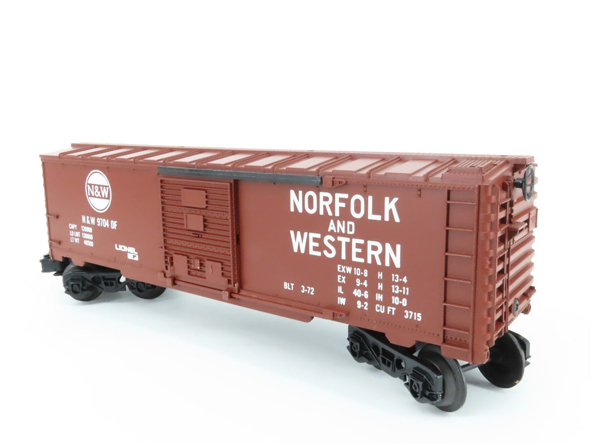 O Gauge 3-Rail Lionel 6-9704 N&amp;W Norfolk &amp; Western Single Door Box Car #9704