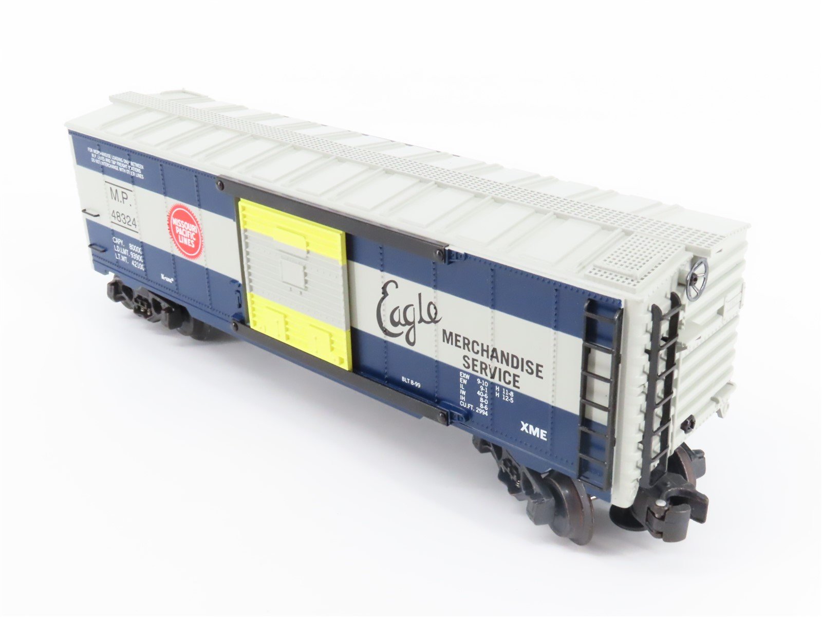 O Gauge 3-Rail K-Line K701-1711 MP Eagle Merchandise Operating Boxcar #48324