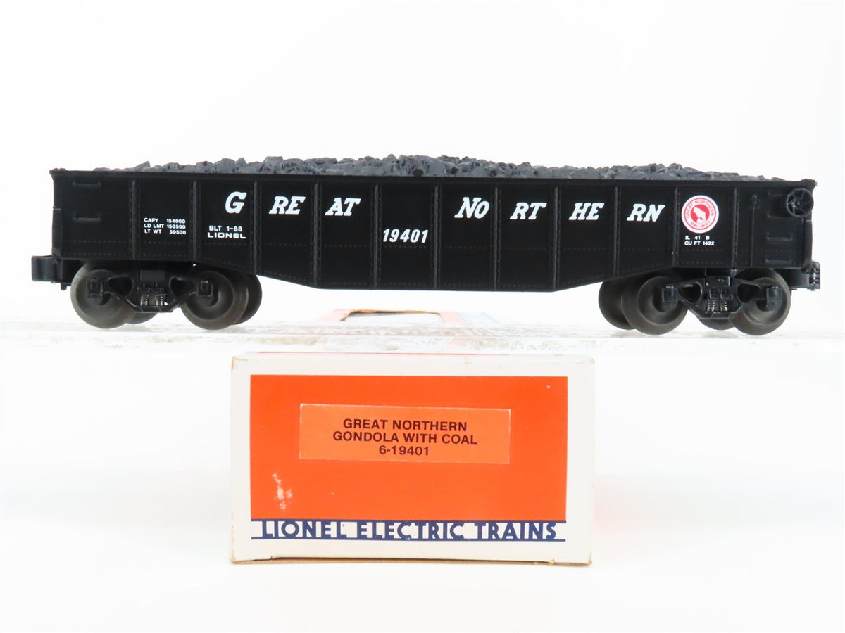 O Gauge 3-Rail Lionel 6-19401 GN Great Northern Gondola #19401 w/Coal Load